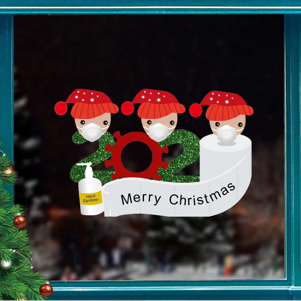 

Mask Santa Claus Wall Art Stickers Decal Decor Vinyl Poster Mural removeable Custom DIY Kids gift