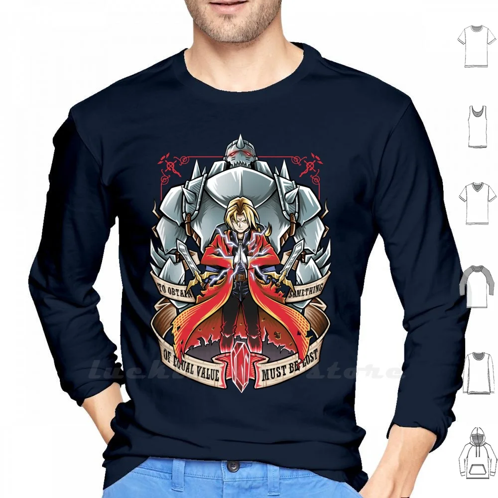 

Brotherhood - Fullmetal Alchemist Long Sleeve Men Teenage Baseball Shirt Fullmetal Alchemist Fma Full Metal Fullmetal Alchemist