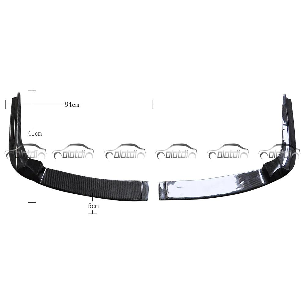 OLOTDI Реальные углеродного волокна задний бампер сплиттеры Туфли без каблуков для
