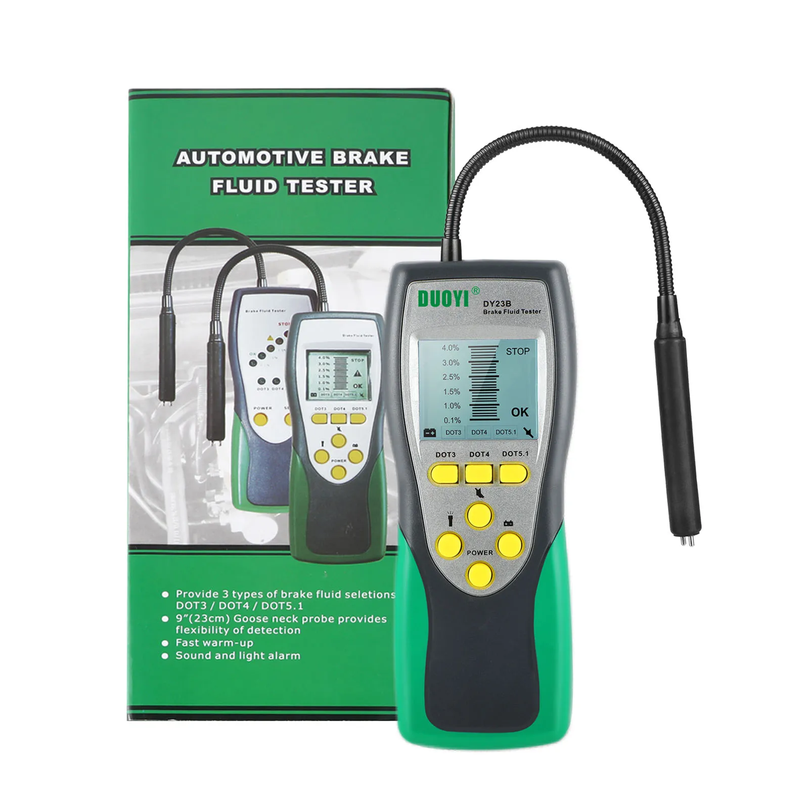 

Car Brake Fluid Tester Dy23/Dy23b Accurate Test Automotive Brake Fluid Water Content Check Universal Oil Quality Dot 3/4/5
