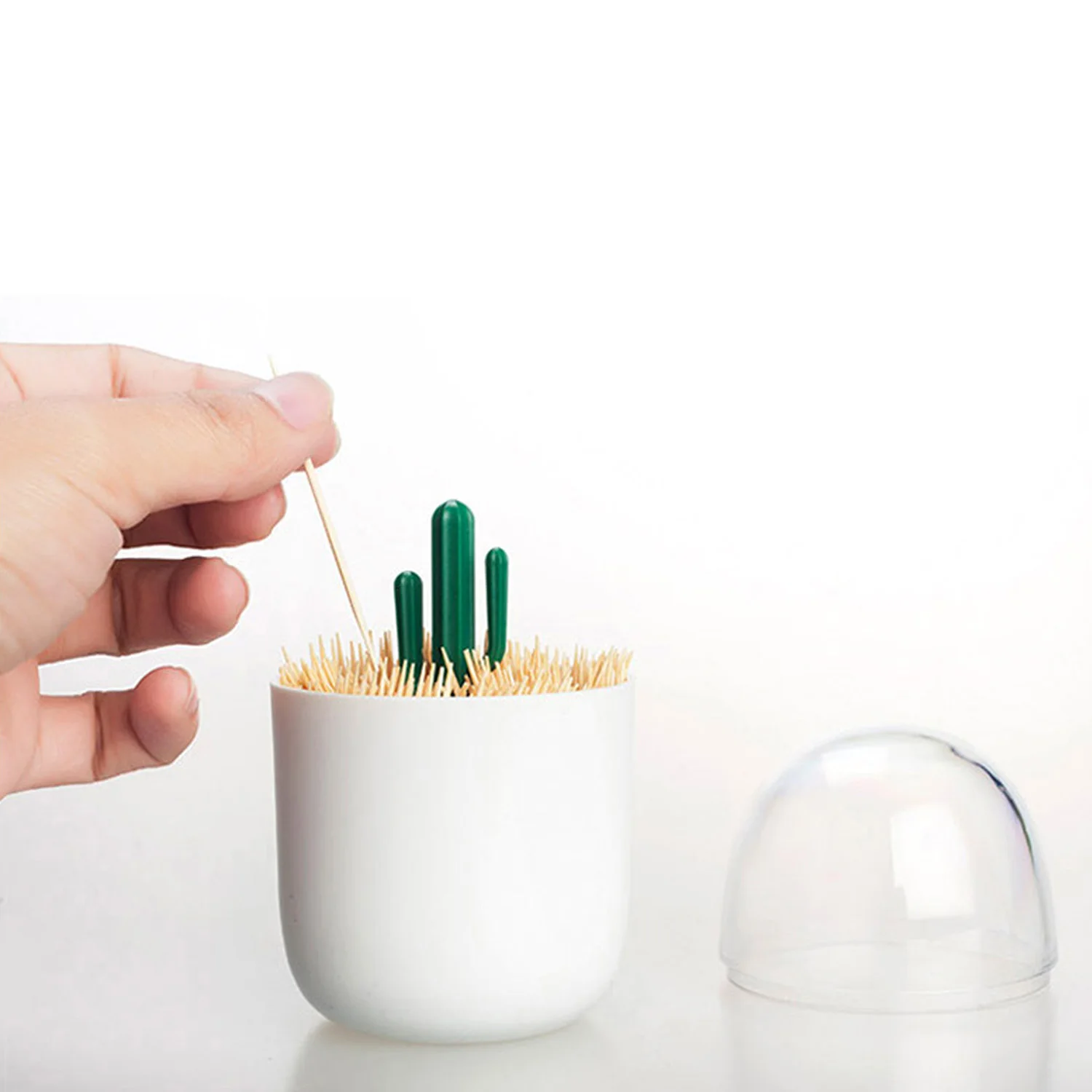 Behogar милые ватным тампоном Держатель Для Зубочисток диспенсер Органайзер