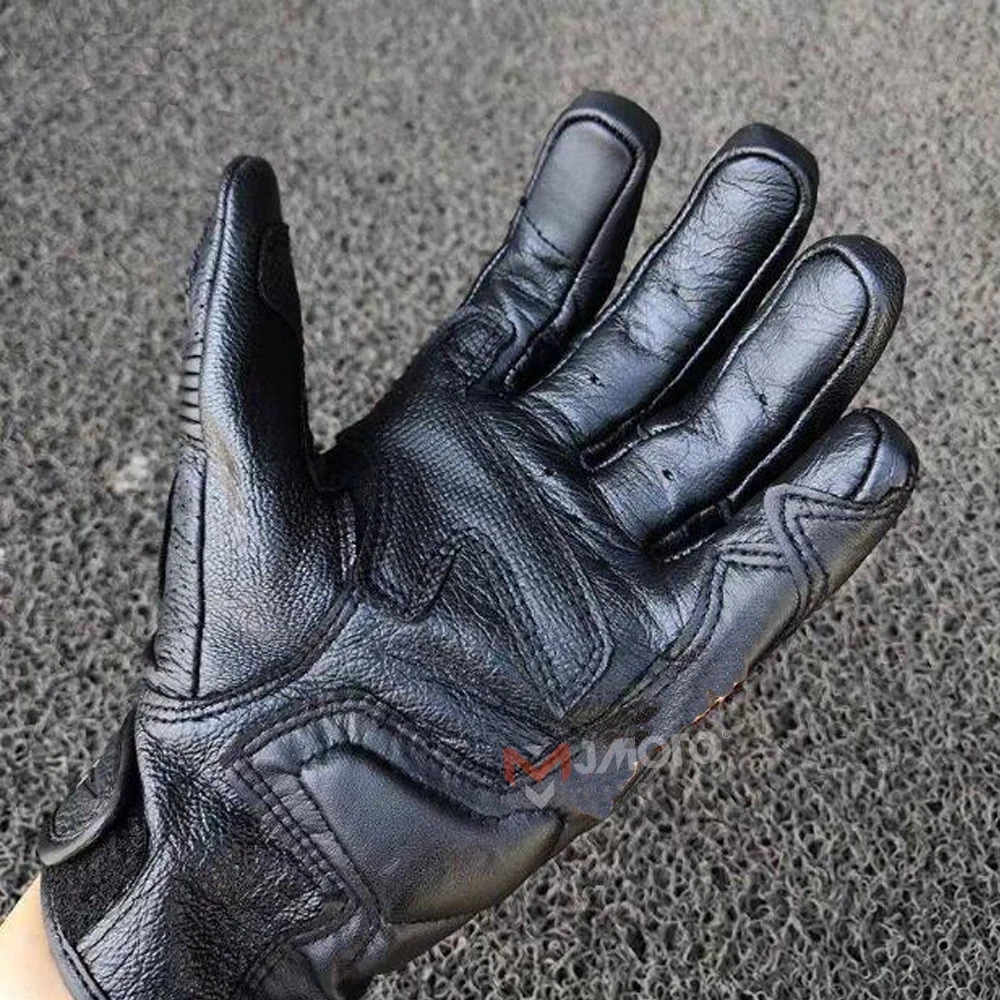 Кожаные перчатки для мотокросса мотоциклетные гоночные со звездами с