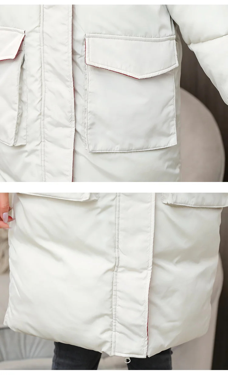 

Women Winter Long Parkas 2020 Casual Thicken Warm Hooded Parkas Coat Colorful Female Outwear Winter Coat Plus Size S-3XL