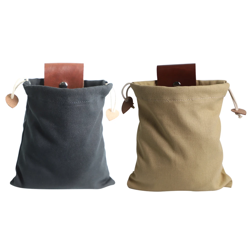 

Garden Outdoor Foraging Bag Leather Storage Pouch Camping Hiking Fruit Picking Waist Hanging Tool Camp Foraging Pouch