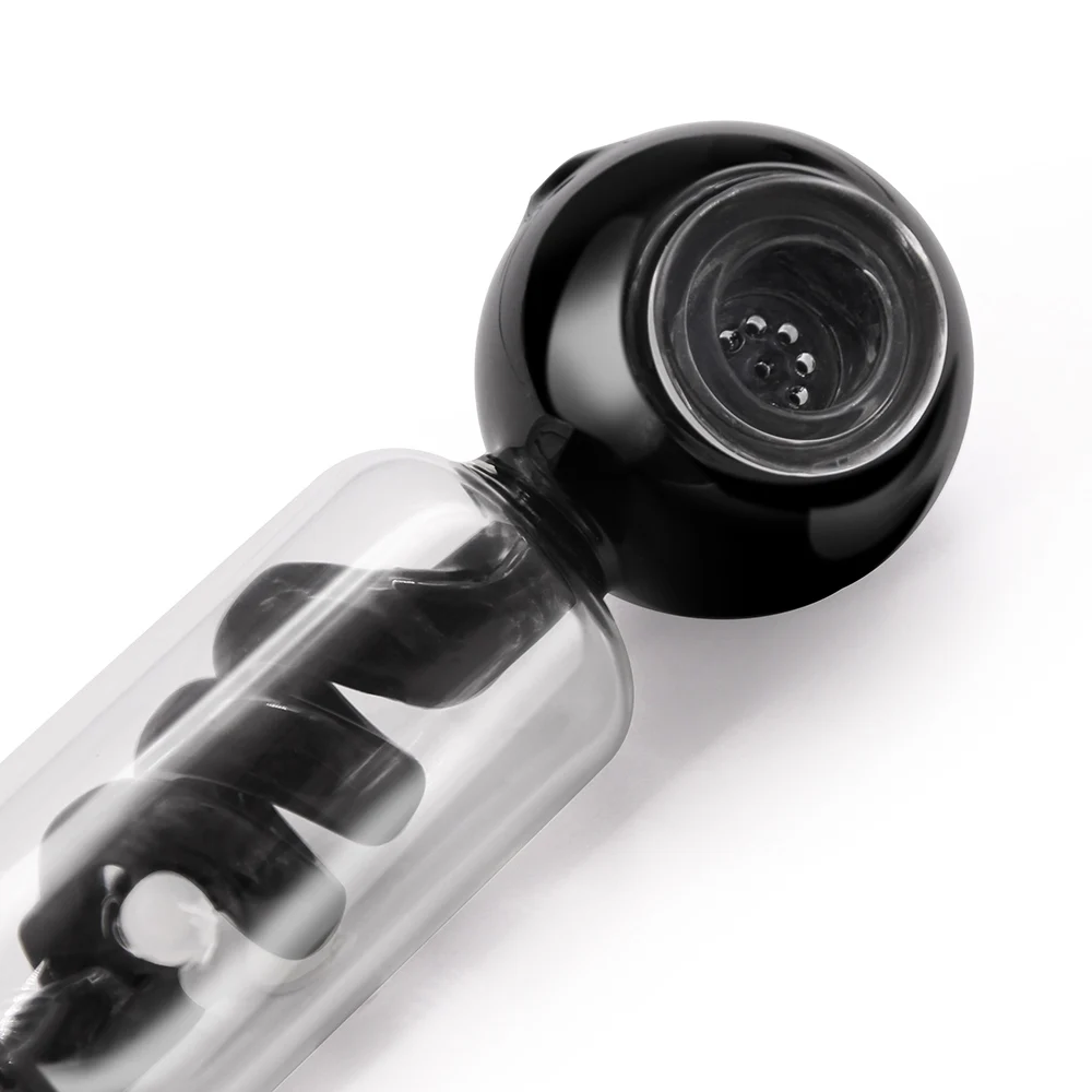 Высококачественная ручная трубка со съемной стеклянной чашей сухая трава Табак