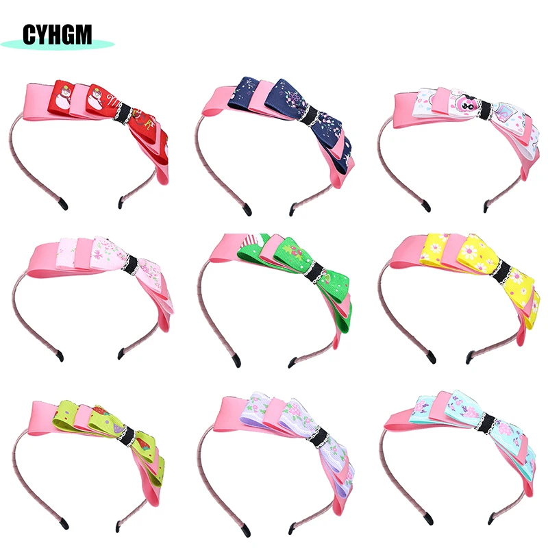 Оптовая продажа дети из Кореи повязка для волос с бантом на голову милое spinki
