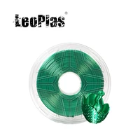 leoplas 1kg 1 75mm shining metal emerald green silk pla filament for 3d printer pen consumable printing supply plastic material