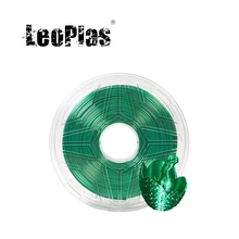 LeoPlas 1kg 1.75mm Shining Metal Emerald Green Silk PLA Filament For 3D Printer Pen Consumable Printing Supply Plastic Material
