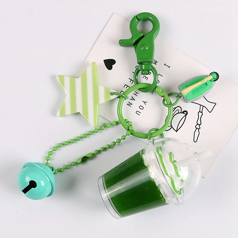 Брелок для ключей с подвеской в виде чашки молочного чая|Брелоки| |