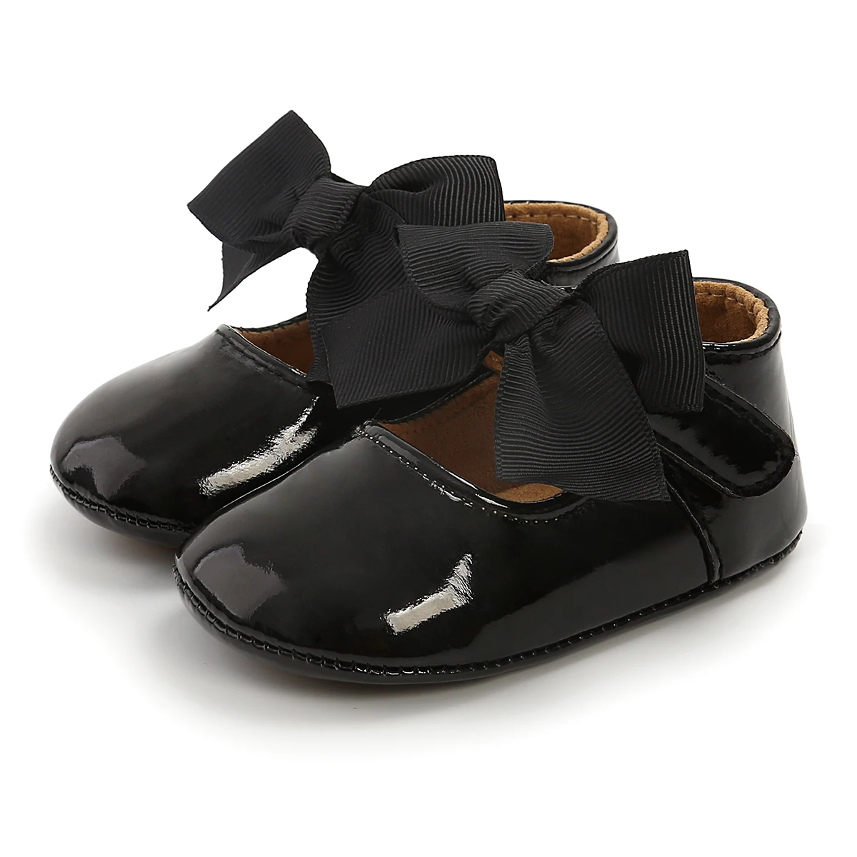 Citgeett Baby Girl Shoes Soft Sole Princess Flats with Cute Bow Non-Slip Infant Crib |
