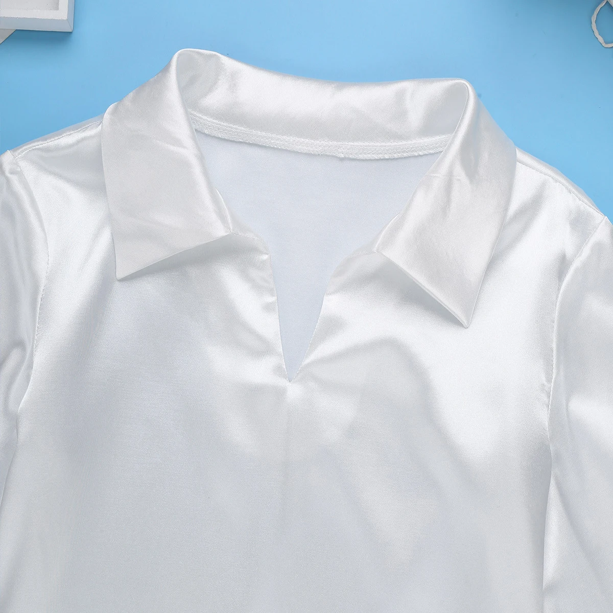 Черно белые детские танцевальные рубашка конкурсное выступление Бальные