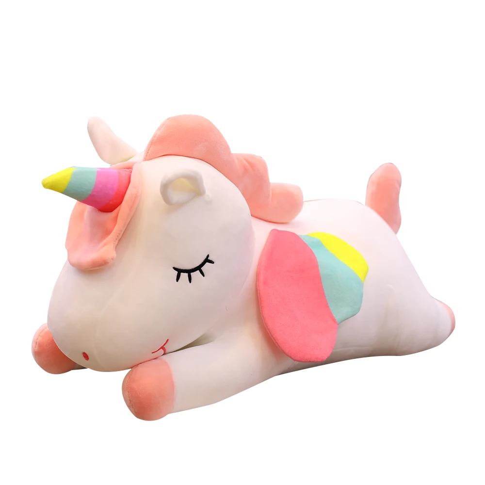 

50 / 80cm cute unicorn doll pp cotton filled plush toy girl heart series birthday gift children accompany partner home decoratio