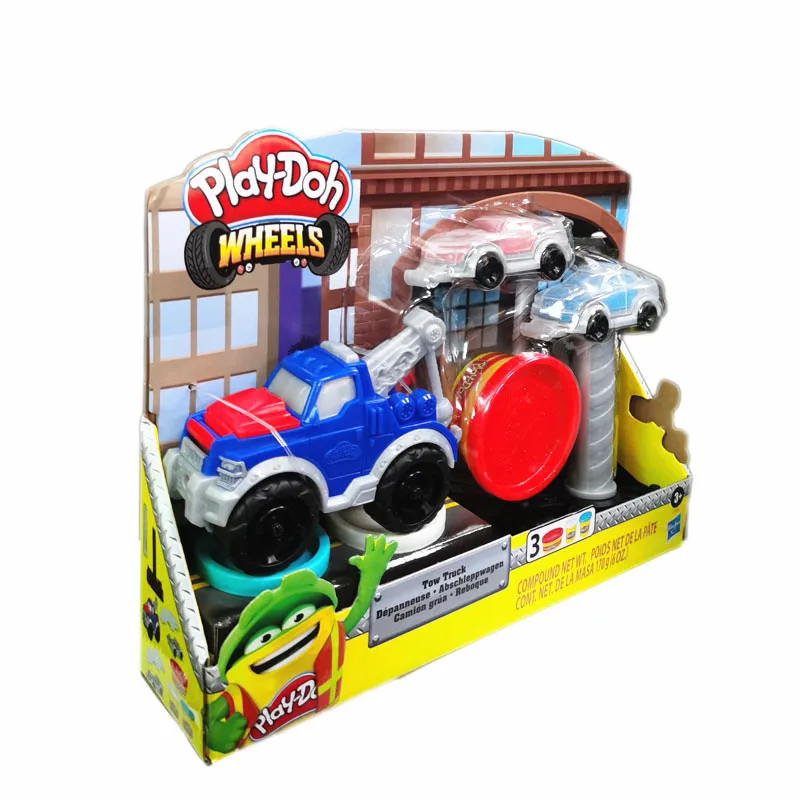 Hasbro Play Doh глина цветная дорожное движение трейлер автомобиль дети DIY ручной