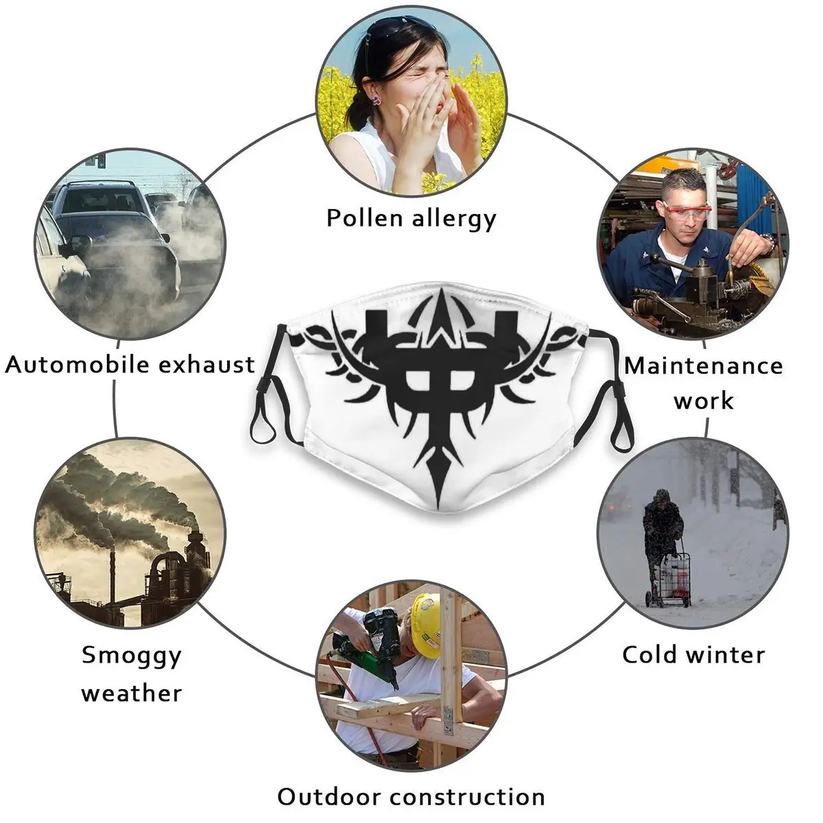 

Judas Priest 04 Legendary Popular Metal Rock Heavy Metal Custom Design For Adult Kids Anti Dust Filter Diy Print Washable Face