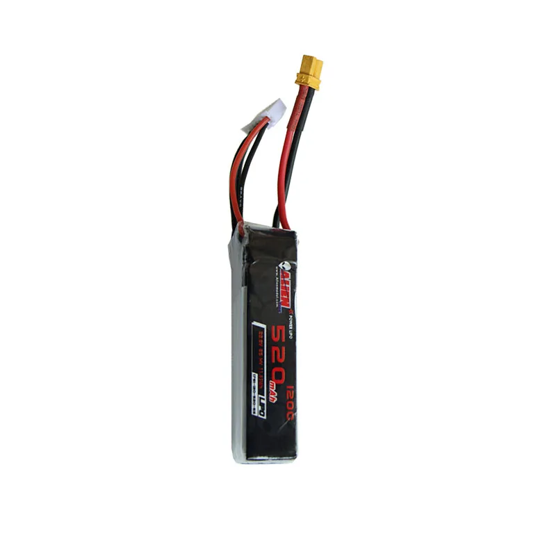 

3S 4S 6S 520mAh HV Lipo Battery 120C 11.4V 15.2V 22.8V XT30 Plug Connector for FPV Racing Drone Frame Kit Tiny Whoop Parts