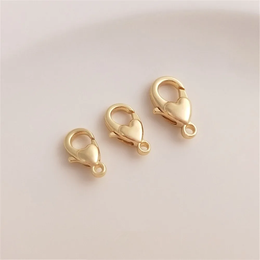 

Lobster clasp, peach heart spring clBoat shaped ingot clasp pillow clasp pearl stick clasp DIY bracelet necklace end accessories