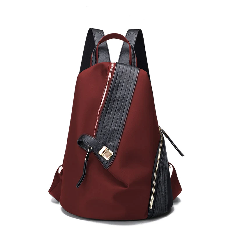 Jujube red Zoger рюкзак женский новая Корейская версия диких оксфордских тканей Анти-Вор путешествия моды личности дамы рюкзак - Цвет: Jujube red