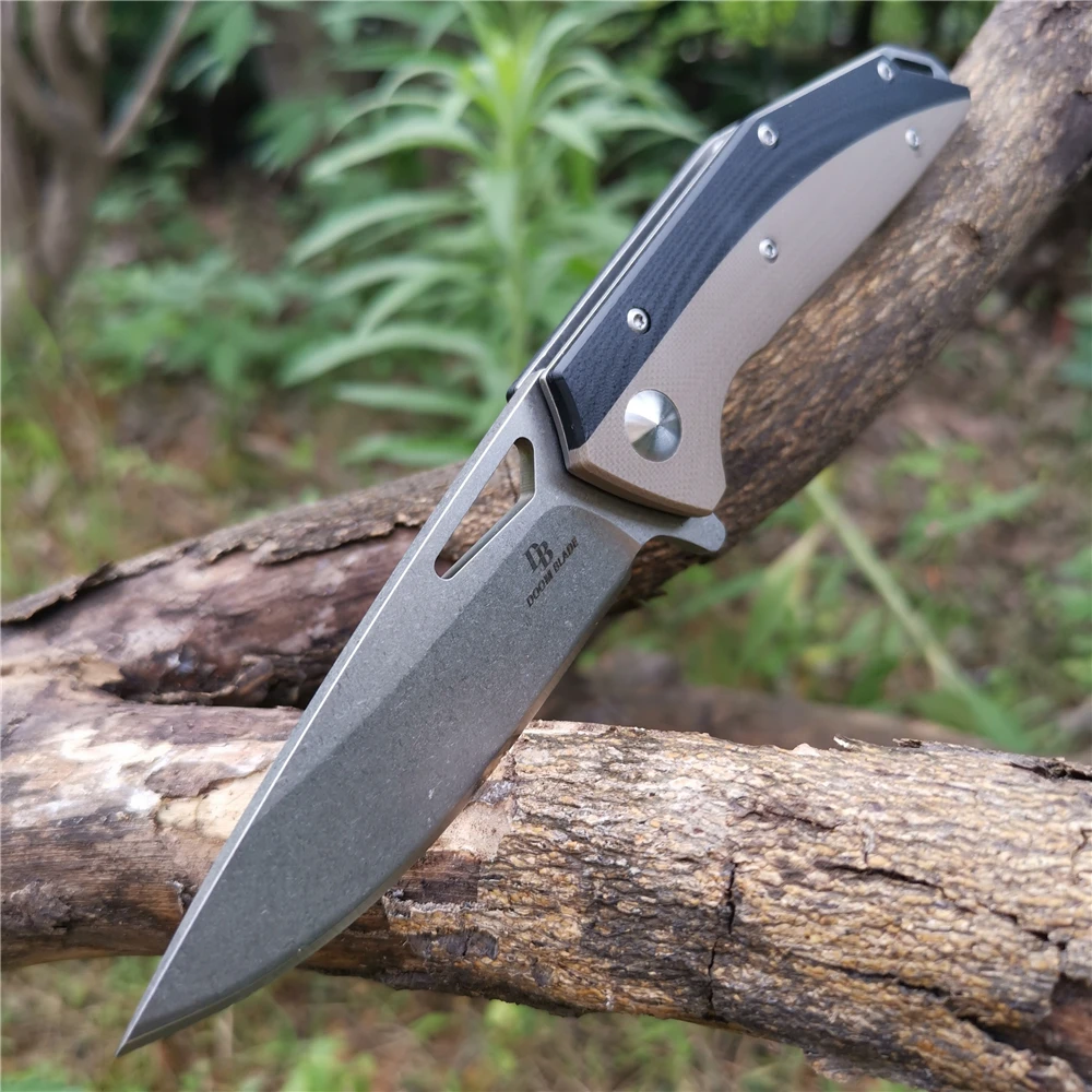 Высокая твердость 60-61HRC складной нож D2 Альпинизм барбекю Рыбалка карманный Отдых