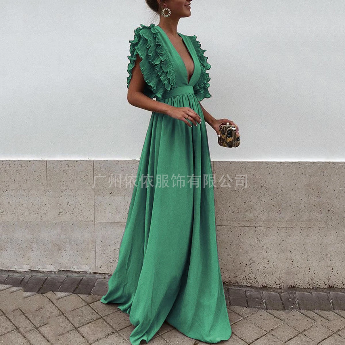 Женская одежда в европейском и американском стиле на весну лето однотонное