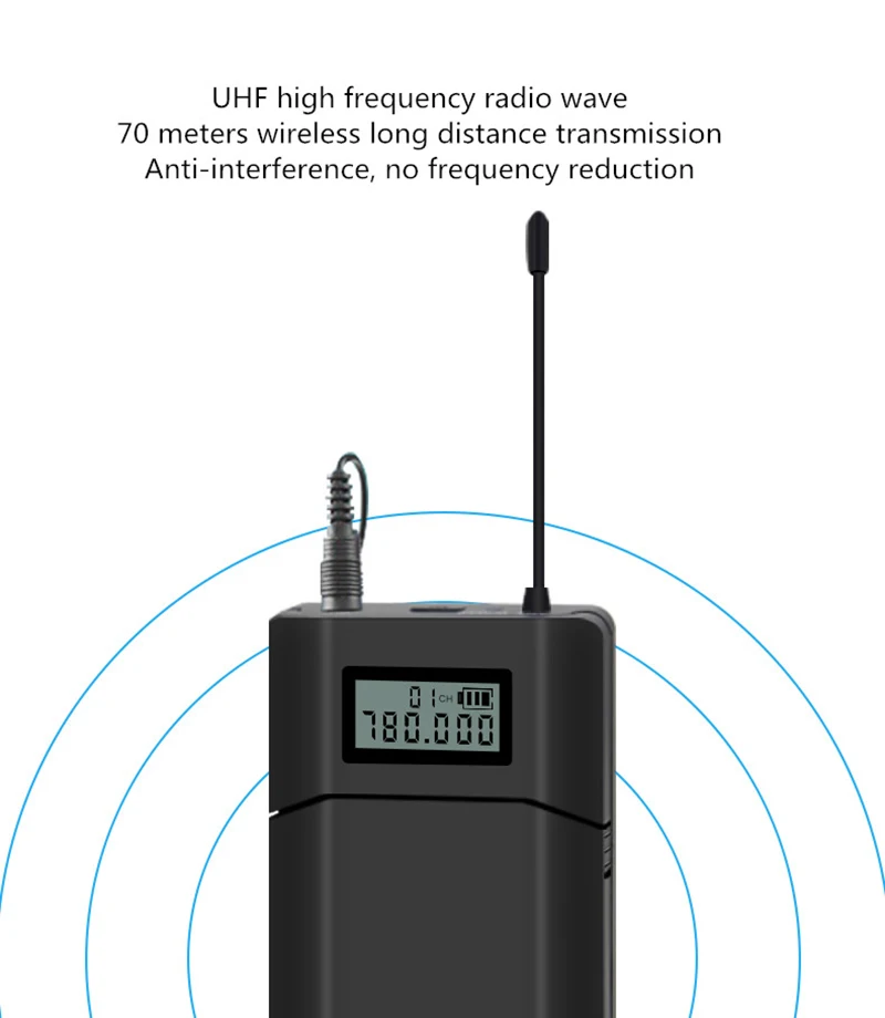 MAMEN VM-8, 6 каналов, высокочастотный приемник и передатчик, беспроводной нагрудный зажим, петличный микрофон, дистанционная запись, микрофонное устройство для камеры