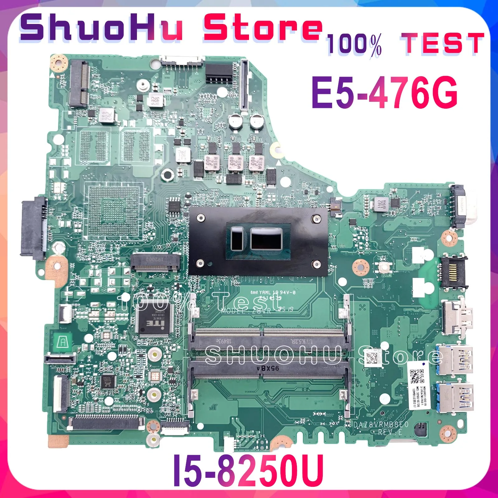 

Оригинальная материнская плата KEFU DAZ8VRMB8E0 для Acer Aspire E5-476G E5-476 P249-G3-M UMA с материнской платой для ноутбука