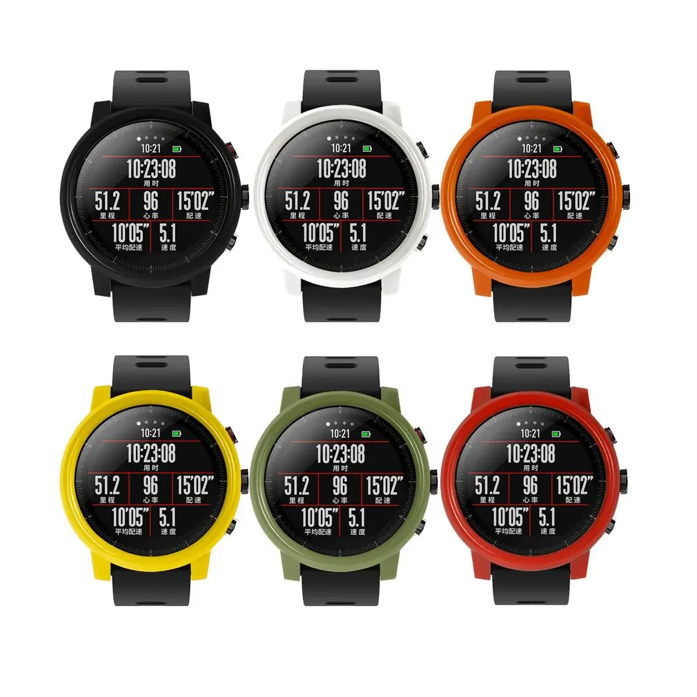 Защитная оболочка экрана Amazfit 2/2S Stratos полная Рамка PC защитный чехол для amazfit 2 часы