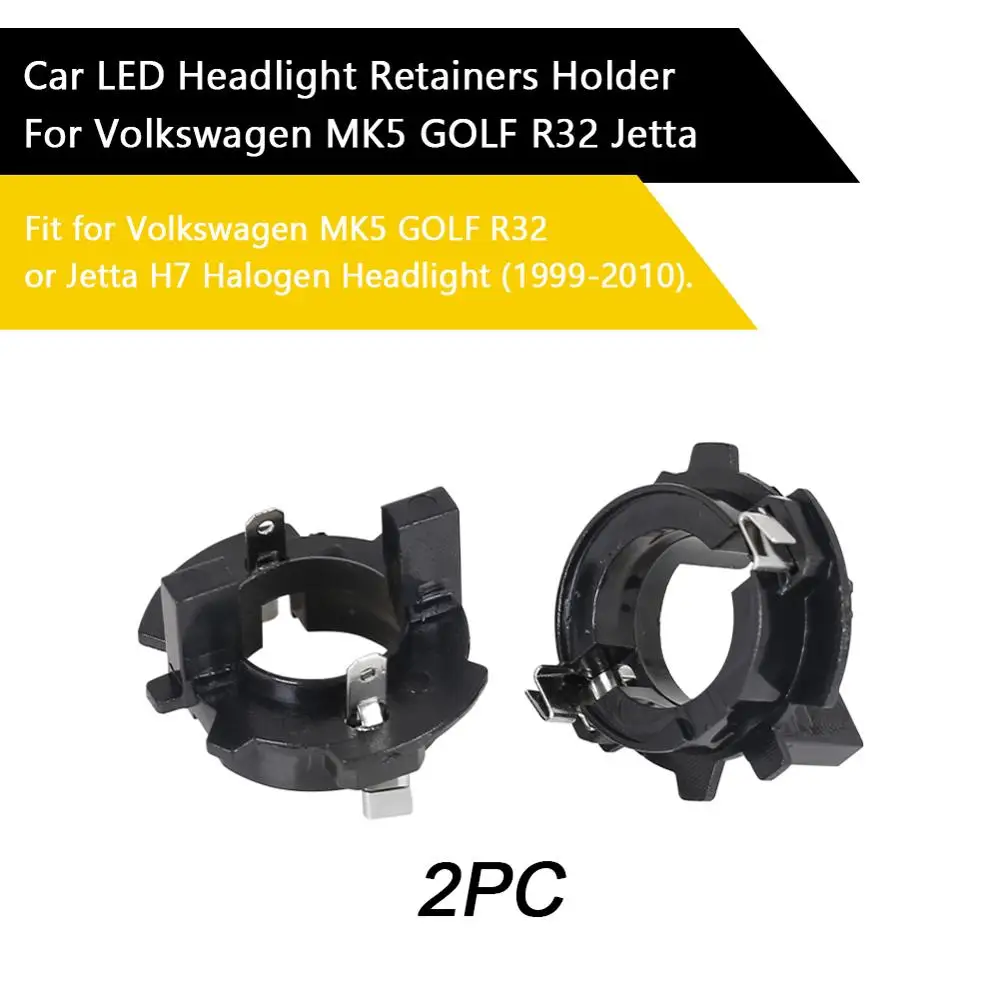 

LED Headlight Retainers Holder Car Bulb Holder Adapter Socket LED Headlight Base Buckle for Volkswagen MK5 GOLF R32 Jetta