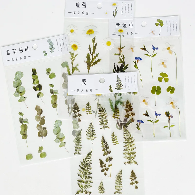 1 лист/упаковка эвкалипт Маргаритка|Канцелярские наклейки| |