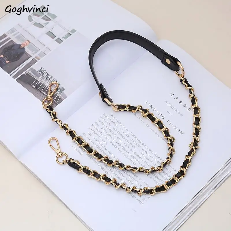 

Metal Bag Parts Korean Style Retro Luxury Leisure Shoulder Messenger Long Chains Replacement Accessories All-match Female Chic