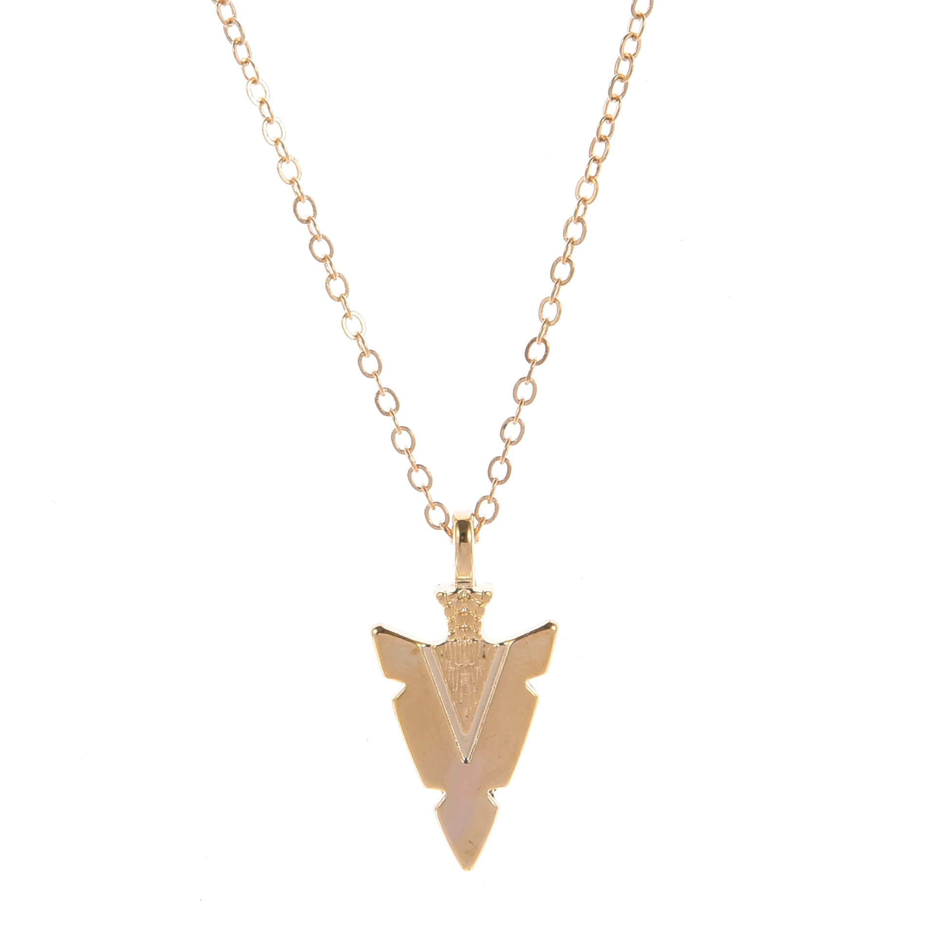 Летнее Длинное Ожерелье из сплава с подвеской в виде стрелы серебряная цепочка