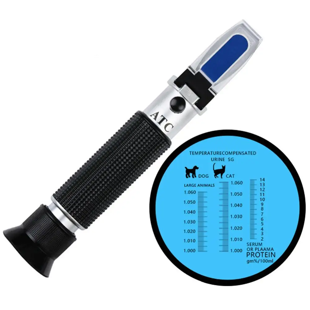 Hand-Held Refractometer Pet Honey Alcohol Concentration Brix Soup Salty Detector Seawater Salinity Meter | Канцтовары для офиса и