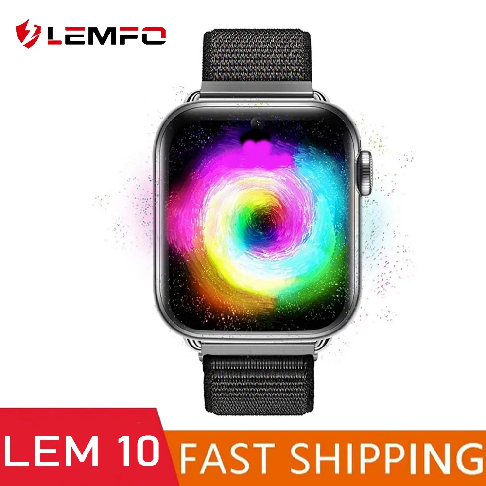 LEMFO смарт часы мужские LEM10 4G SmartWatch Женщины 2021 3G RAM 32G ROM Поддержка SIM-карта Камера