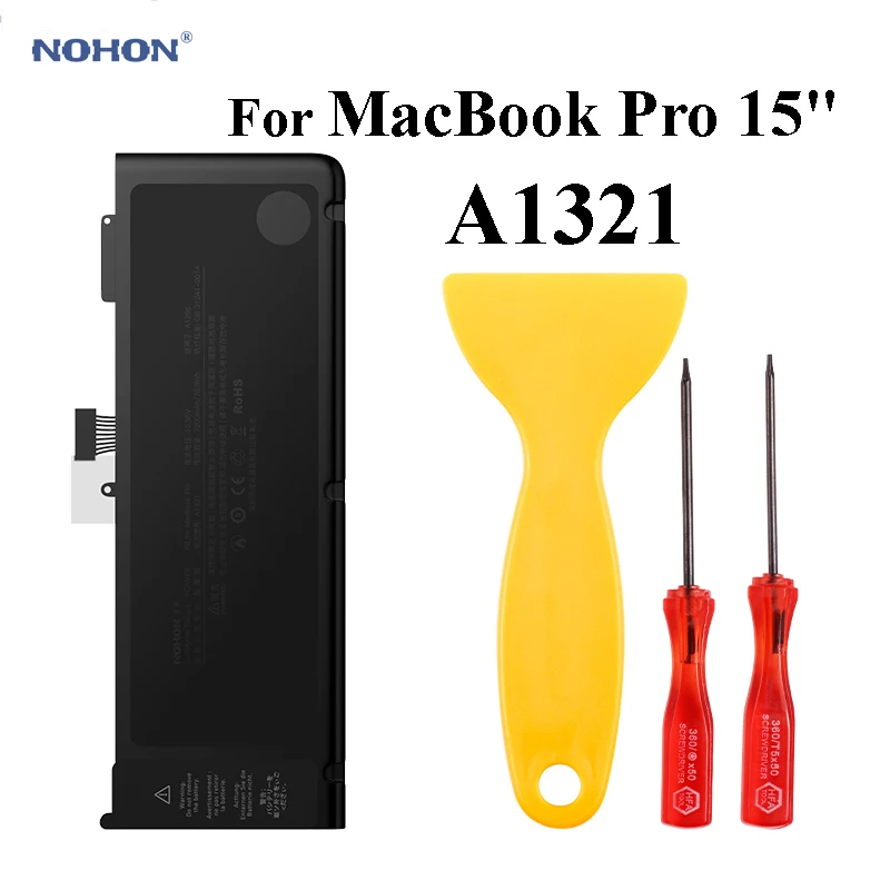 Аккумулятор Nohon для ноутбука MacBook Pro 15 дюймов A1321 A1286 MC721 MC723 A1382 10 95 в аккумулятор MC118