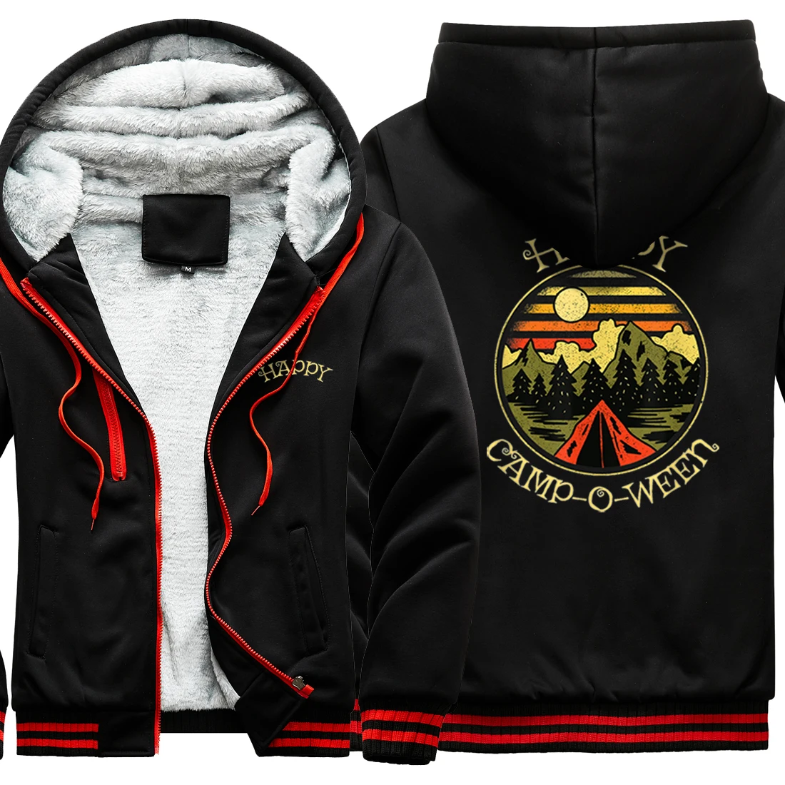 

Теплый Камуфляжный Мужской свитшот с принтом Happy Sun, утепленная куртка реглан, Модный свитшот, спортивные костюмы для отдыха, на молнии, moletom ...