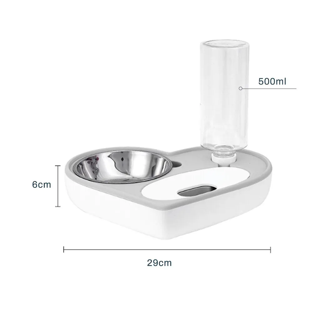 Pet Dog Double Bowl Dogs Food Dispenser Cat Drinking Pets Supplies Feeder Feeding Watering Bowls #3 | Дом и сад