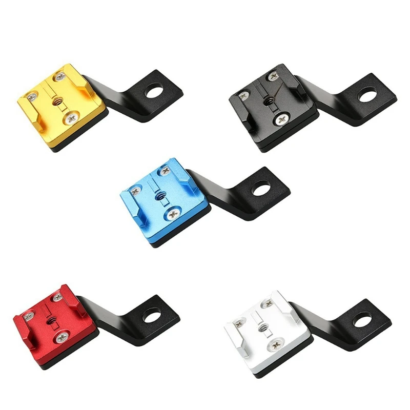 

J60A Aluminum Motorcycle Rearview Mirror Mount Hole Diameter 11mm Metal Holder Bracket Clamp Compatible for Max Hero GoPros