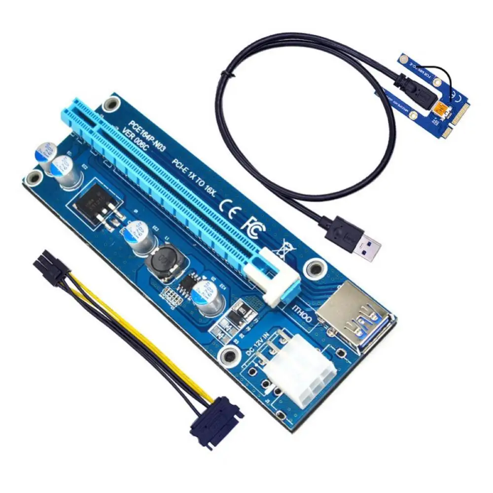 Новинка внешняя графическая карта Mini PCI-E к x16 Райзер + 60 USB-кабелей для ноутбука