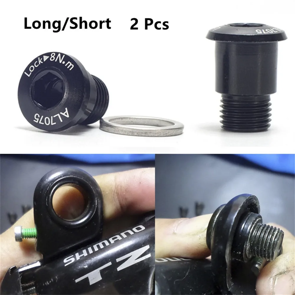 

2pcs Bike Rear Derailleur Screws MTB Rear Fixing Bolts Mountain Bike Wheel Screws For SHIMAN0 TX/TZ Cycling Accessories Parts