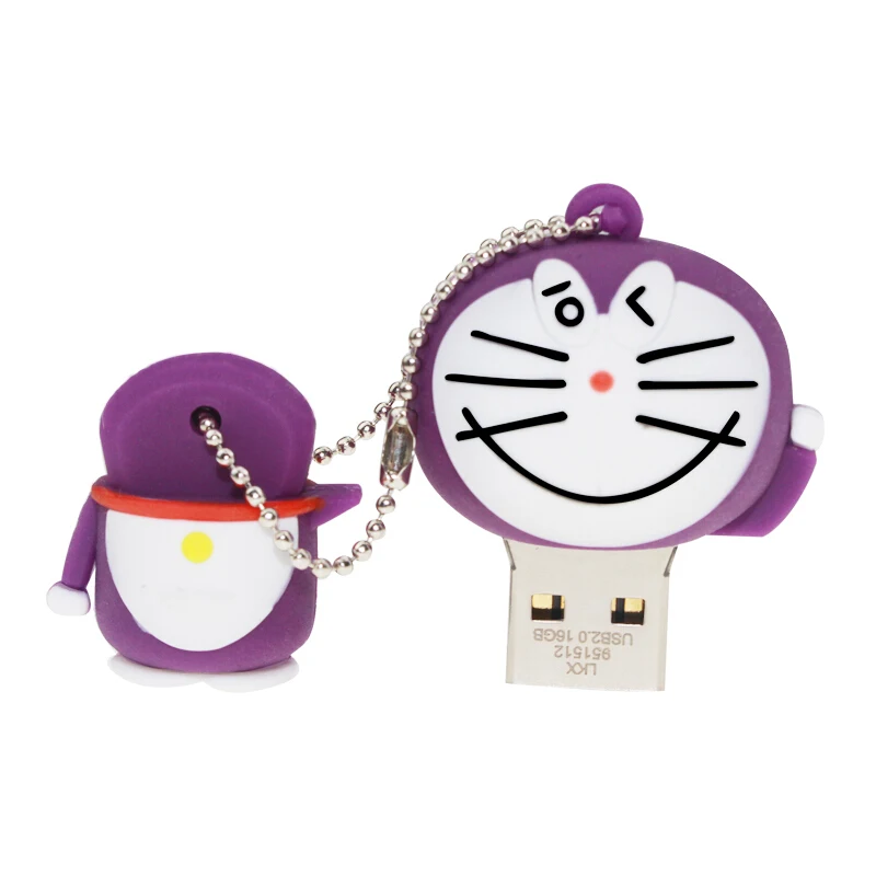 Классический мультипликационный Usb флеш накопитель Doraemon Портативная палка 512 ГБ