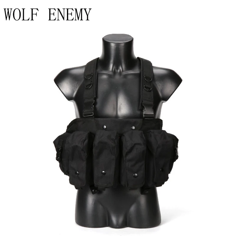 Военный Камуфляжный тактический жилет страйкбольные боеприпасы нагрудная