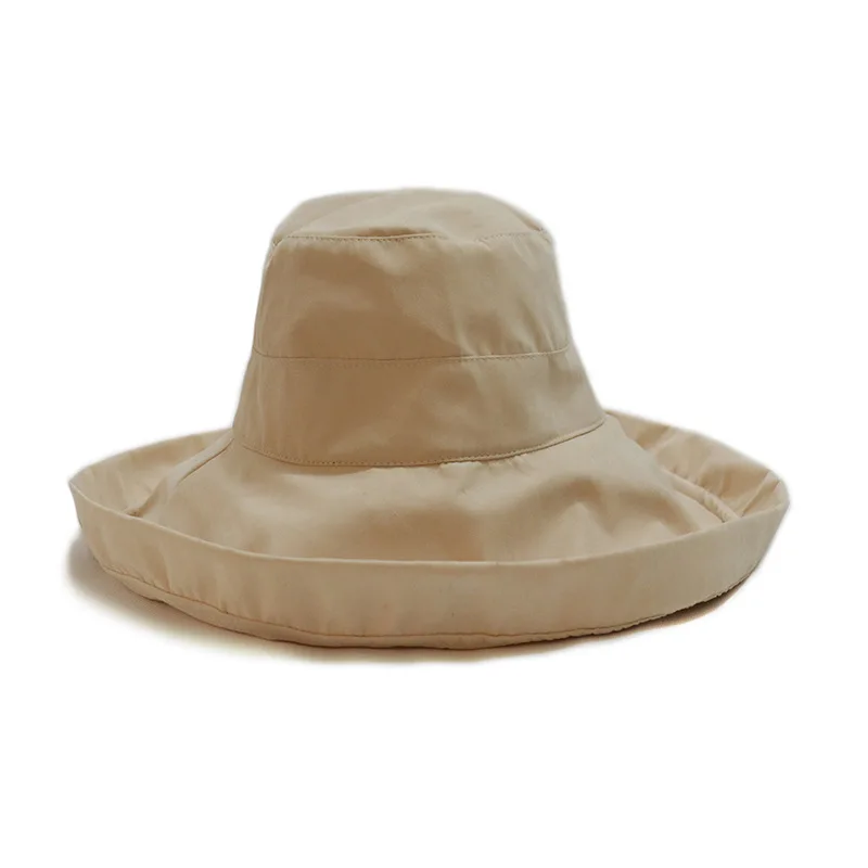 

New Large-brimmed Summer Hats for Women Peach Skin Fleece Fisherman's Sun Hat