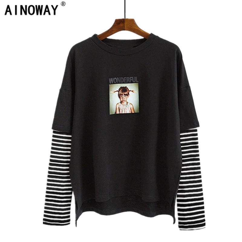 Новое поступление 2018 Весенняя женская обувь с принтом из мультфильмов худи