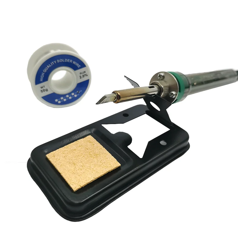 Electric Soldering Iron Set 100W 200V/110V Welding Solder Tools Temperature Adjustable Repair Ceramic Heater | Инструменты