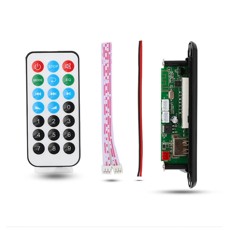 Bluetooth decoder 6V/18V 25W*2 5.0 USB TF AUX MP3 lossless decoding Stereo with color screen power amplifier FLAC | Электроника