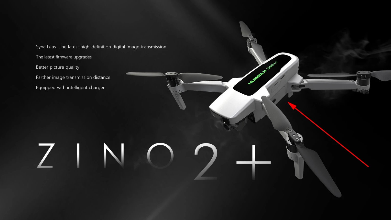 Hubsan Zino 2/ Zino 2 + PLUS, bater&iacute;a LIPO inteligente de 3800mAh, Dron RC Quadcopter, piezas de repuesto, accesorios ZINO2 + 0-02-2