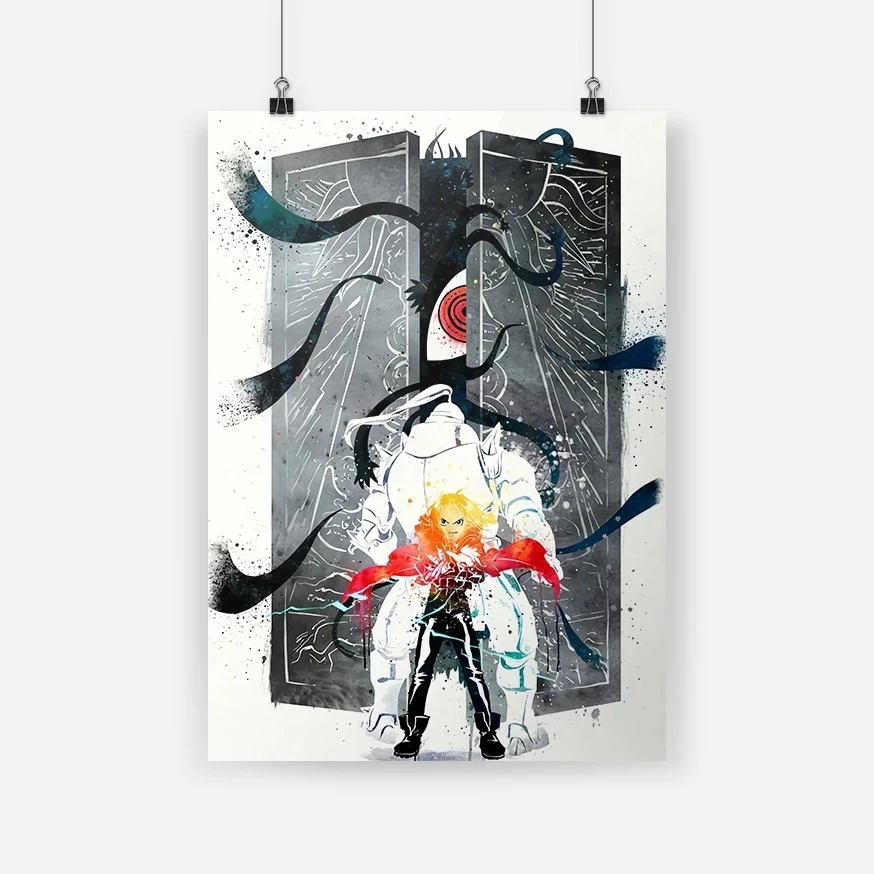 

FullMetal Alchemist Anime Canvas Print Picture Wall Art Cool Paintings Home Decoration Module Poster For Living Room Frame