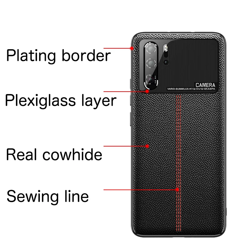 Чехол из натуральной кожи с покрытием для huawei P30 PRO P30PRO, чехол для бизнеса, первый слой из натуральной воловьей кожи, чехол