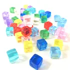 50 шт.компл. 8 мм, 12 цветов, прозрачные квадратные углы, красочные строительные шахматы, прямоугольный для игр-пазлов