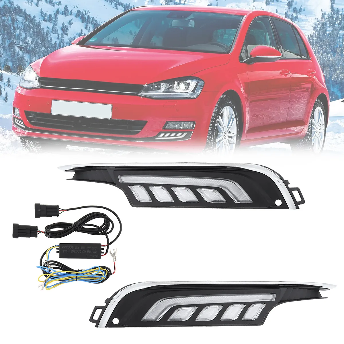 2 шт. высокое Яркость белый светильник солнечный автомобиля светодиодный