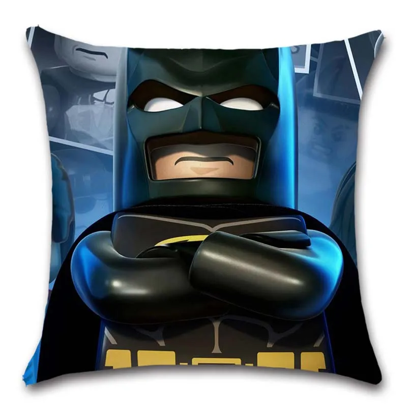 Белый чехол для подушки с изображением Бэтмена и друзей Супермена украшение на